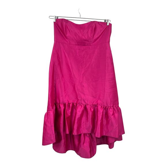 ALFRED SUNG Dresses & Skirts - Alfred Sung dress D838 strapless deep ruffle hem satin high low size 22W